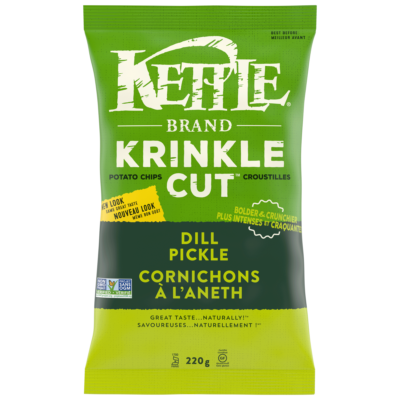 Kettle Brand Krinkle Cut Dill Pickle Potato Chips