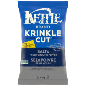 Kettle Brand Krinkle Cut Salt and Fresh Ground Pepper Potato Chips
