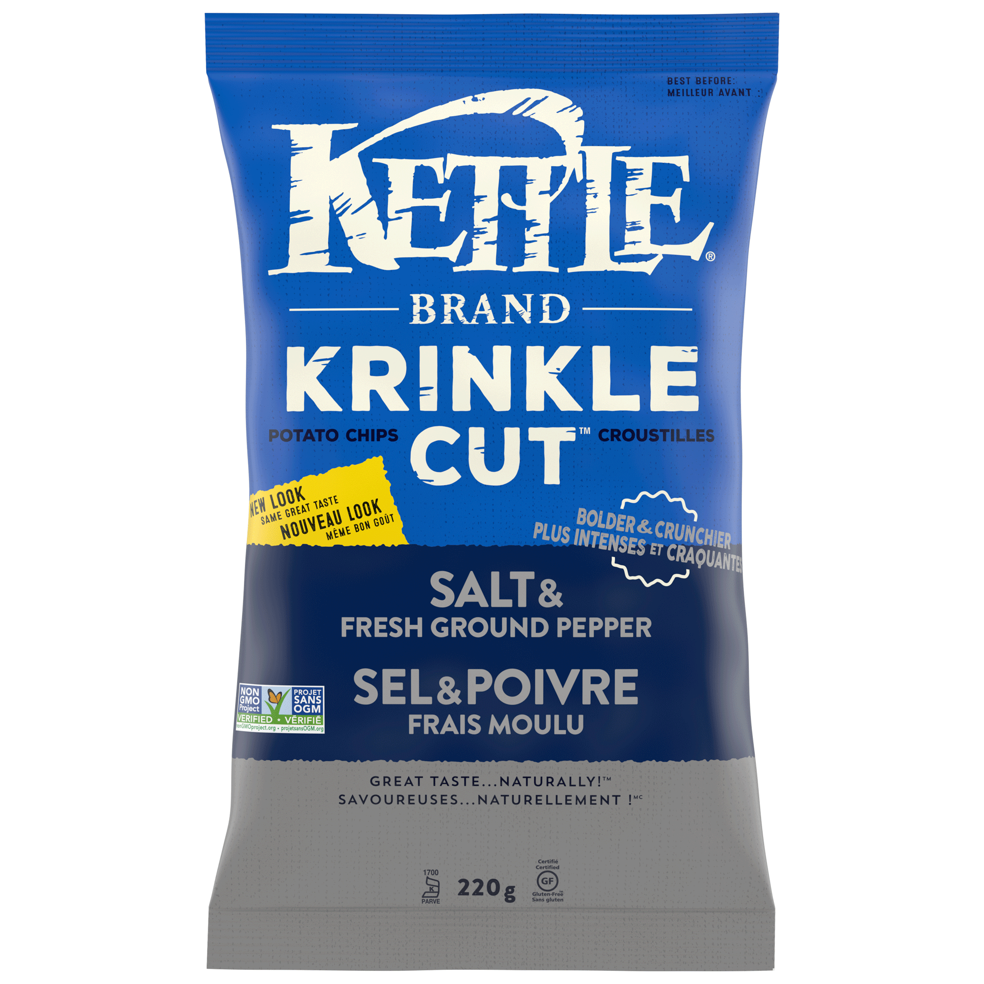 Krinkle Cut™ Salt & Fresh Ground Pepper Kettle Brand Canada