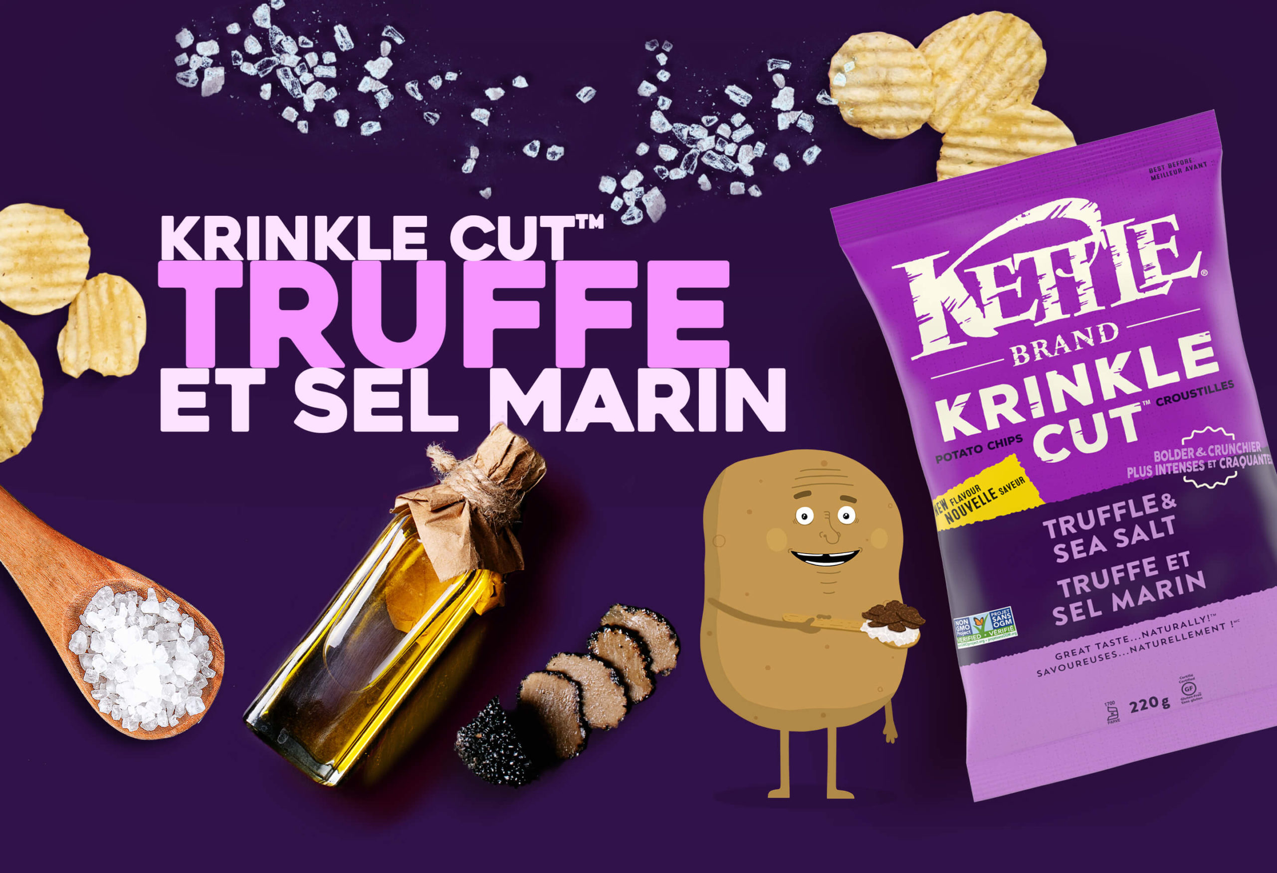 Krinkle Cut Truffe et Sel Marin