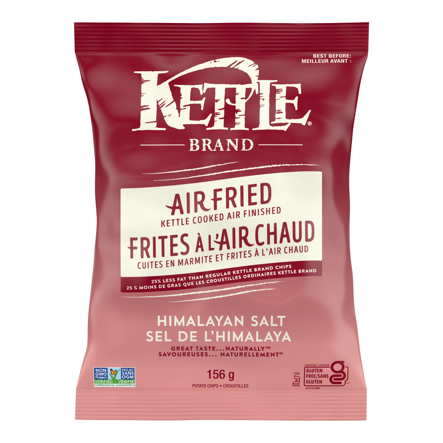 Air Fried Himalayan Salt Chips Kettle Brand Canada