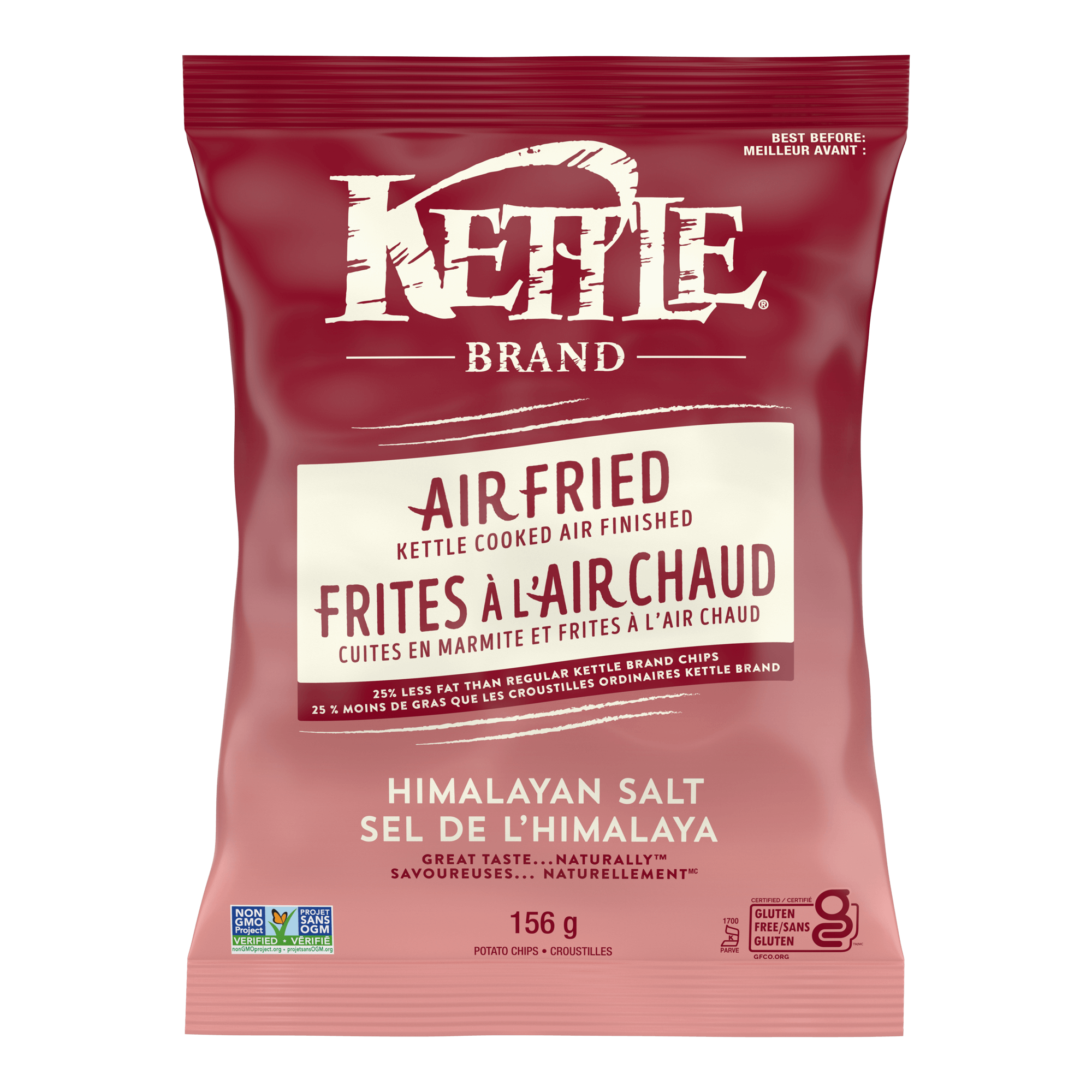 Air Fried Himalayan Salt Chips Kettle Brand Canada